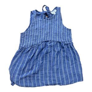 MOTHERHOOD MATERNITY SIZE SMALL BLUE AND WHITE STRETCHY SLEEVELESS TOP
